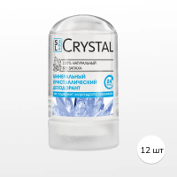 Дезодорант минеральный для тела, 12 шт. 60 г.