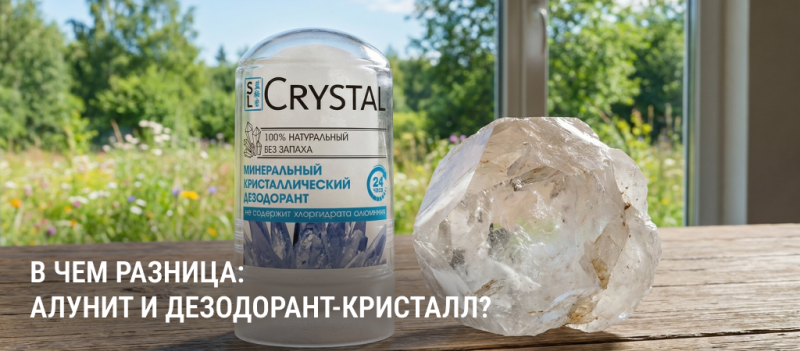 Алунит и дезодорант-кристалл: в чем разница и что на самом деле вы покупаете