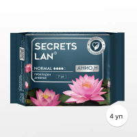 Прокладки женские гигиенические дневные Анион, Secrets Lan, 4 уп. по 7 шт.
