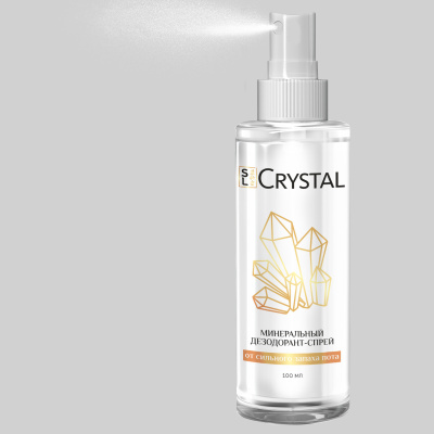SL Crystal Дезодорант-спрей минеральный для тела, без запаха, 100 мл