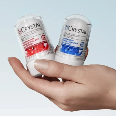 Набор минеральных дезодорантов для него и для нее Secrets Lan CRYSTAL Deodorant Stick, 2*60г 