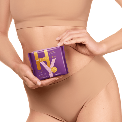 Прокладки женские ночные HEALTHY YOU, 4 упаковки по 7 шт.