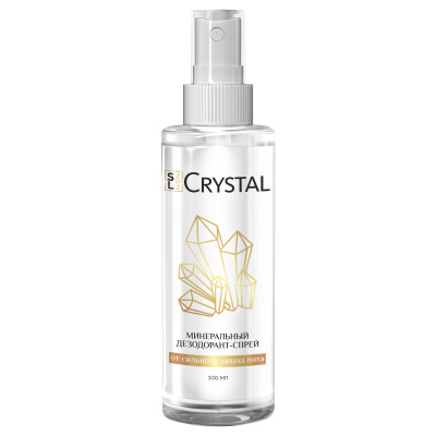 SL Crystal Дезодорант-спрей минеральный для тела, без запаха, 100 мл