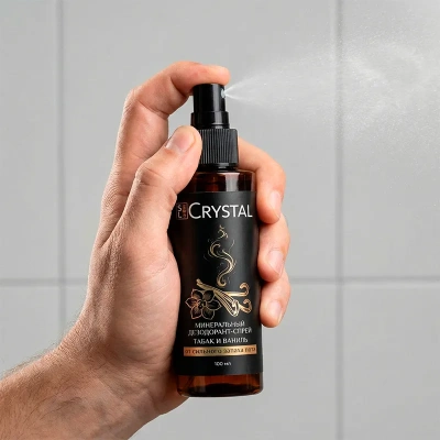 Дезодорант минеральный спрей "Табак и ваниль", 12 шт, 100 мл