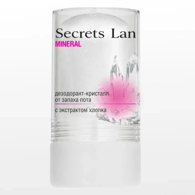 Дезодорант минеральный для тела с экстрактом хлопка SL Mineral, 1 шт. 120 г.