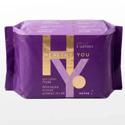 Прокладки женские ночные HEALTHY YOU, 7 шт. в упаковке